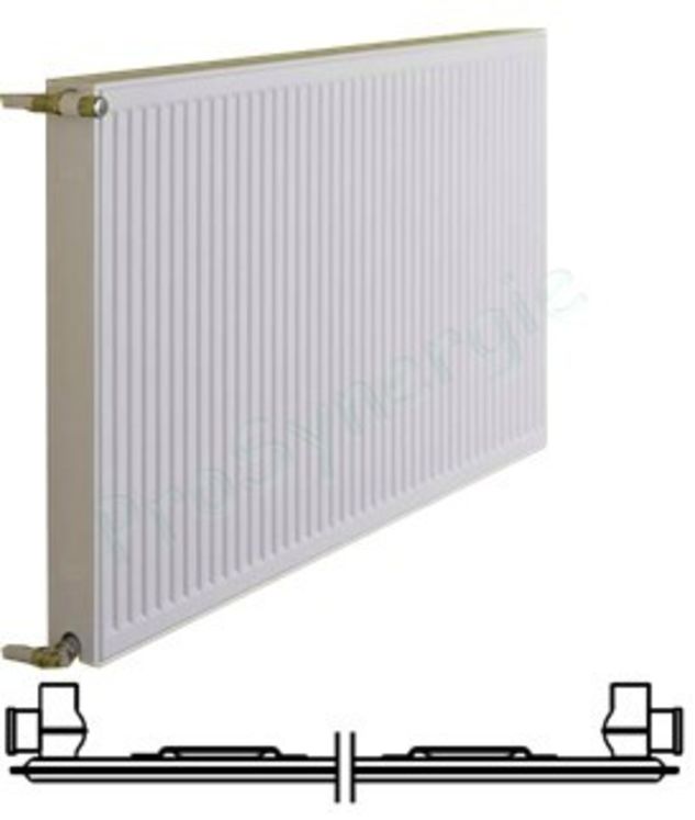 Radiateur Profilé Compact Horizontal Type 10 - H x L = 300 x  900 mm Puissance  302 W