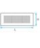 Grille rectangulaire - Réseau Ventilation Optiflex