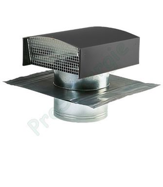 CHAPEAU SANS PLAQUE EN PLOMB 200MM ANTHRACITE