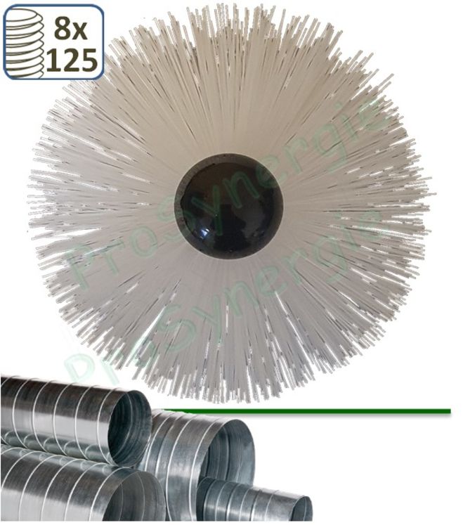Hérisson PP fil 0,5 mm - Ø 400mm (8 x 125) - pour câble rotatif 10/4 et 12/6 mm