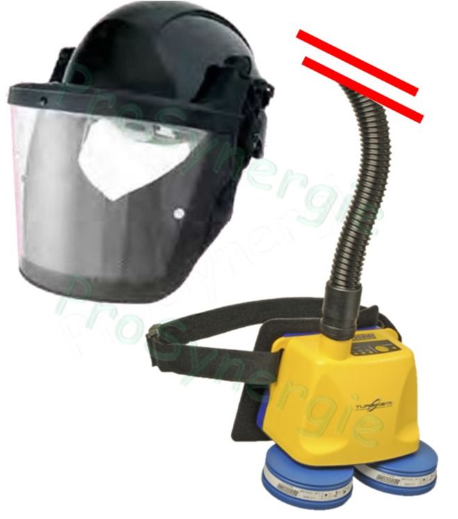 Masque à ventilation assistée - Protection rigide (casque)
