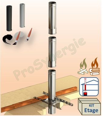 Support au plancher pour conduits de cheminée Øext. 180 à 300 mm