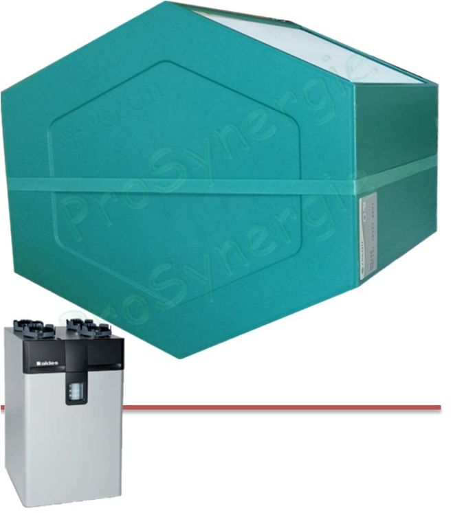 Echangeur hexagonal haut rendement (>90%) pour VMC double-flux Dee Fly Cube 300 et 370