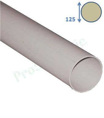 Tuyau PVC Blanc Ø125mm (ép.2mm) - Longueur 3 m - Ventilation (VMC