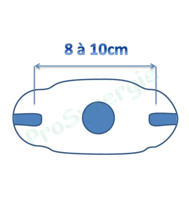 Kit 2 Joints caoutchouc pour circulateurs de chauffage à bride ovale DN 25 (105x60mm)