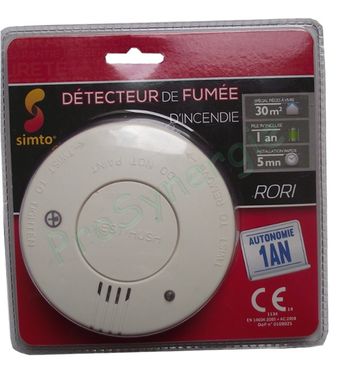 Detecteur de fumee autonome - Norme EN14604 - NF - DETFUMMB