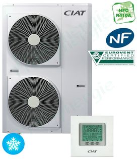 Groupe Deau Glacée Monobloc Ereba Mono Bloc Inverter Air Eau Triphasée 400v Pf 16 à 19kw En Cascade 80kw