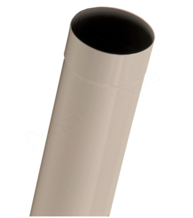 Tuyau de poêle acier 0,7mm émaillé blanc Ø 139mm longueur 100cm (94cm utile)