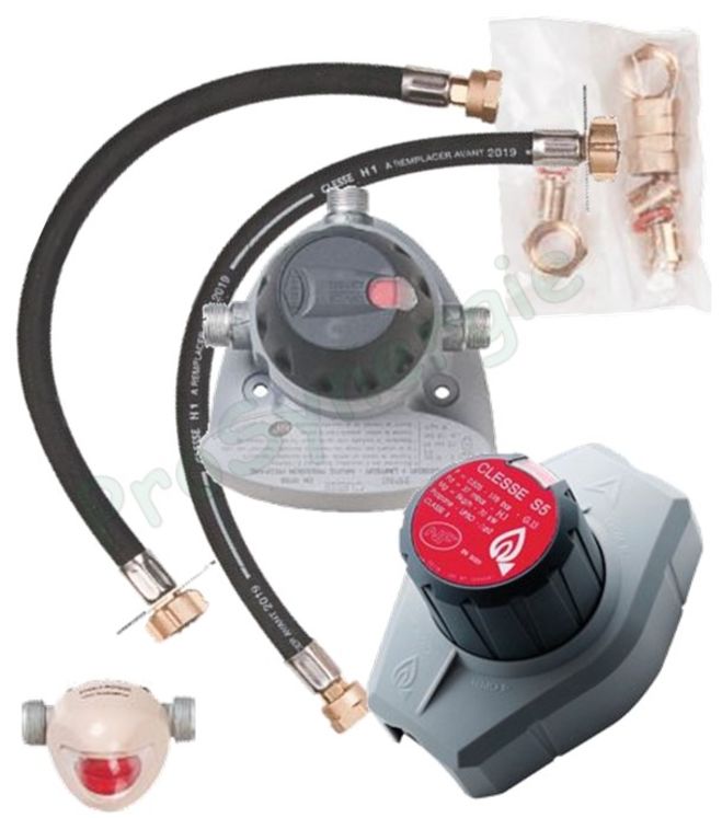 Kit classe 1 Inverseur détendeur propane indicateur lyres raccords