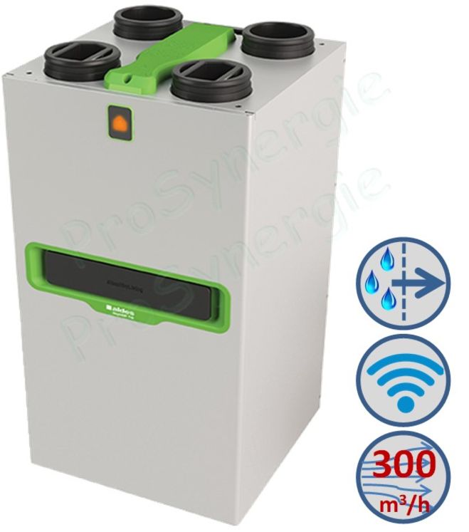 VMC Double-Flux et purification d´air Aldes InspirAIR® Top 300 échangeur enthalpique