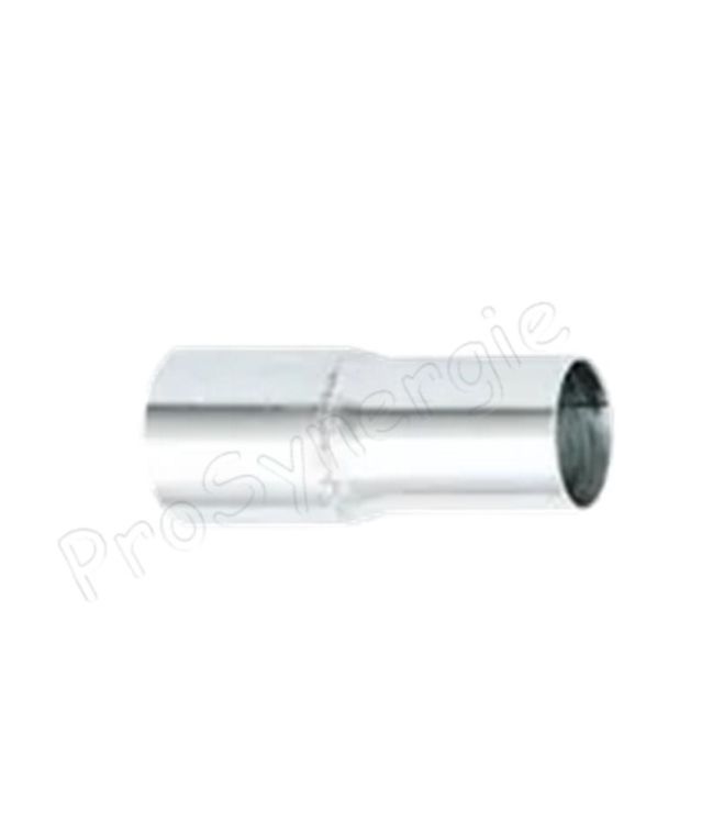 Réduction tube acier galvanisé Øext. 50 à 60 mm (paroi lisse aspiration granulés)