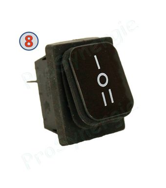 Interrupteur à levier base oblongue ou bouton poussoir