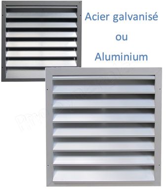 Grille aluminium pour trompette admission air frais