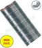 Mètre de Tubage Flexible Simple Peau Inox 316L (en carton de 8m) pour conduit de cheminée Ø 400/414 (int./ext.)