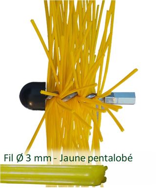 Hérisson polyamide ramonage par le bas PVC Ø150 Réf. 1612 - SANITAIRE ET  CHAUFFAGE