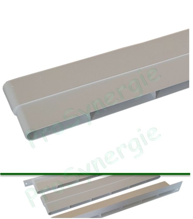 Ralonge MT - Rallonge oblong section 350x15mm pour traversée de mur MT longueur utile +30mm (réelle avec emboiture : 60mm)