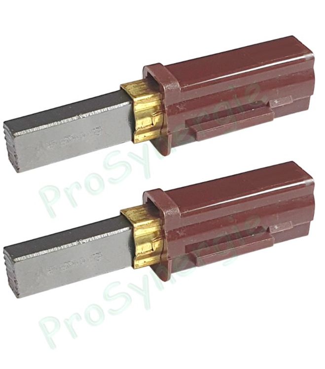 Lot de 2 charbons pour moteur d´aspirateur Progalva 1200 W avec bypass (moteur réf 10203NM)