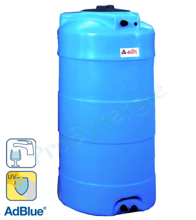 CV - Cuve aérienne cylindrique (Ø< 800 mm stockage eau potable ou récupération d´eau de pluie) de 300 à 1 000 litres