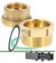 Raccord laiton d'adaptation + joints pour module hydraulique