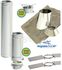 Kit S/Rampant - Conduit cheminée Isolé (Duoten) hauteur utile 1,4 mètres Int./Ext. = Inox 304 / (I 304 ou Galva) - Øint/ext 100/150mm