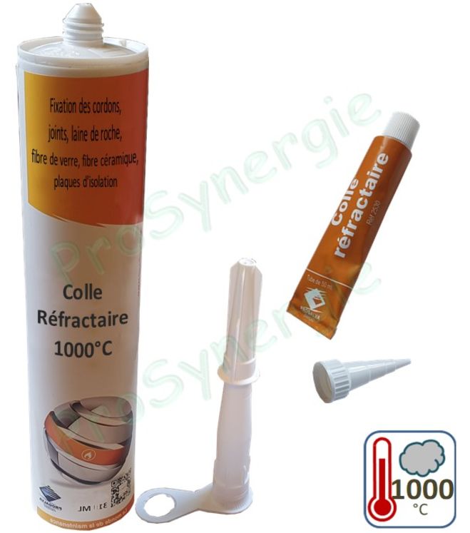 Colle Réfractaire Haute Température 1000°C - Cartouche 310 ml ou Tube 50 ml