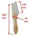 Brosse à manche nylon - Longueur 280 mm - Brosse 130 x 25 mm