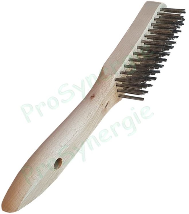 Brosse à manche acier - Longueur 280 mm - Brosse 130 x 25 mm