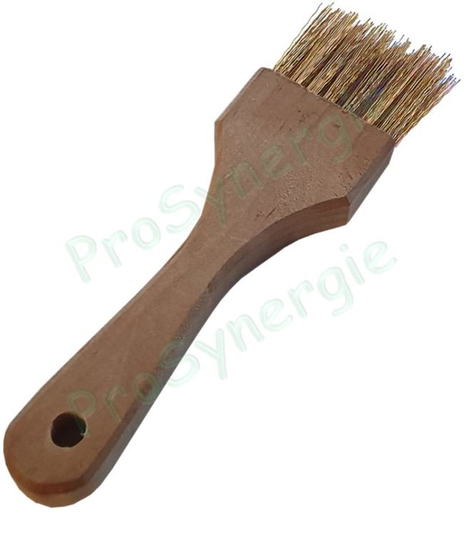 Pinceau queue de morue laiton - Longueur 180 mm - Brosse 40 x 10 mm