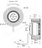 Moteur de remplacement Centrifuge simple ouïe Ecofit Dee Fly Standard (non Micro-Watt)