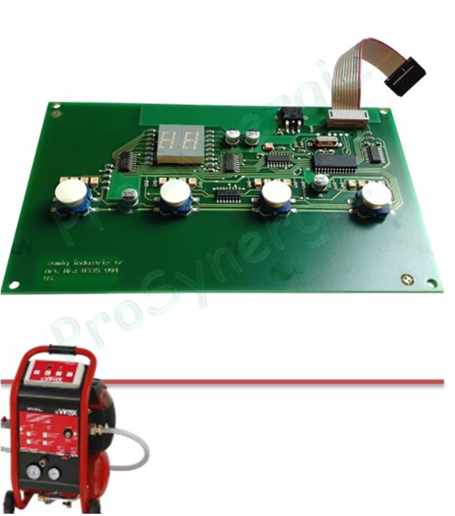 Carte électronique Interface (4 boutons et afficheur) de la désemboueuse Virafal