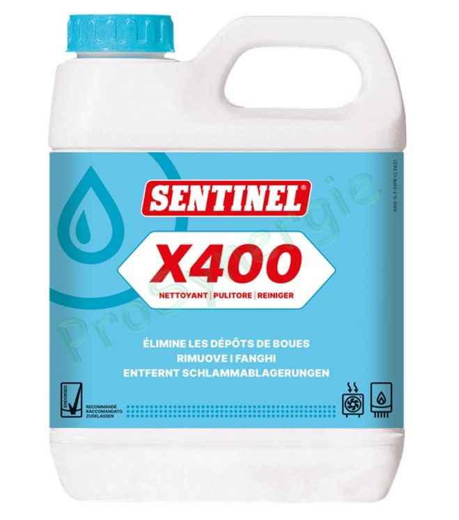 X400 - Désembouant chauffage central - Bidon de  1 litre