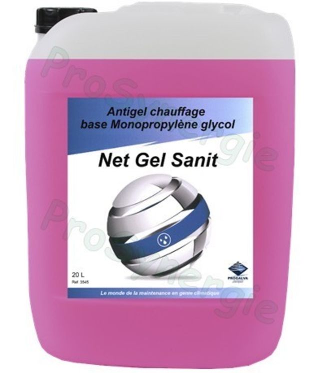 Net Gel Sanit 1000L - Antigel glycol chauffage, fluide caloporteur et inhibiteur de corrosion (avec ECS)